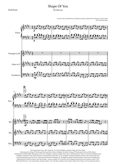 Shape Of You (arr. Fernando Britto)