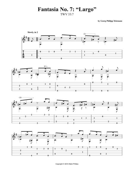 Fantasia No. 7: “Largo” (arr. Mark Phillips)