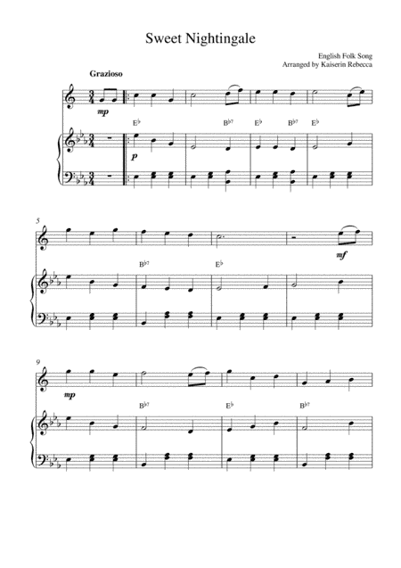 Sweet Nightingale (arr. Kaiserin Rebecca)