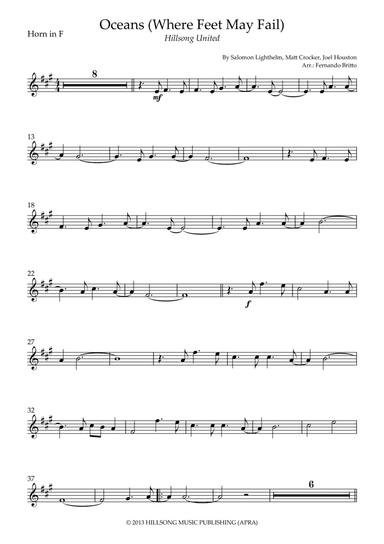 Oceans (where Feet May Fail) (arr. Fernando Britto)