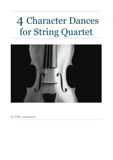 4 Character Dances for String Quartet