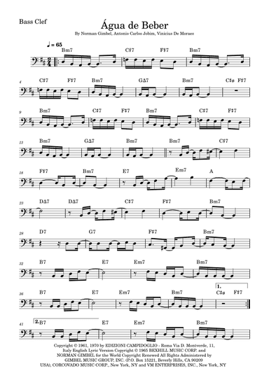Água De Beber (water To Drink) (arr. Fabio Eduardo de Oliveira)