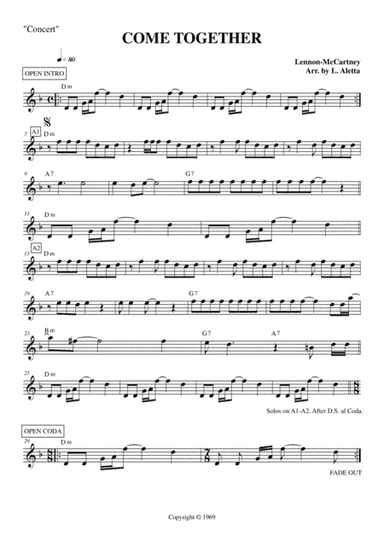 Come Together / Dear Prudence / Cry Baby Cry (love Version) (arr. Luca Aletta)