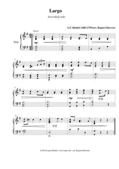Largo (G.F. Haendel) - lever harp solo
