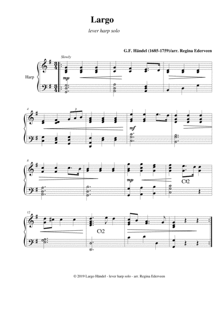 Largo (G.F. Haendel) - lever harp solo