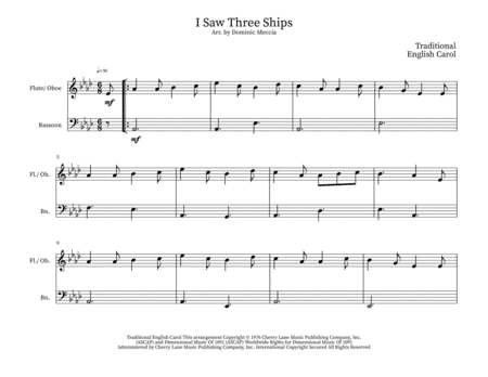 I Saw Three Ships (arr. Dominic Meccia)