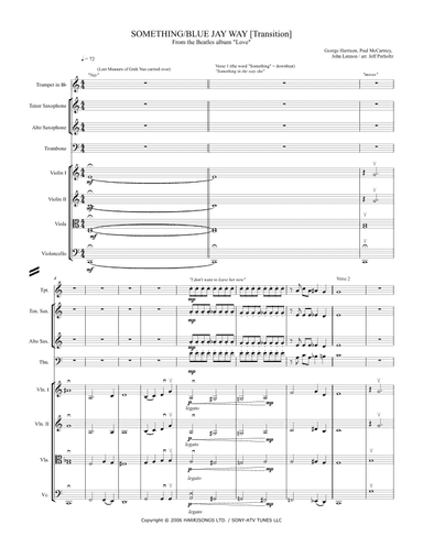 Something Blue Jay Way   (love Version) (arr. Jeff Perholtz)