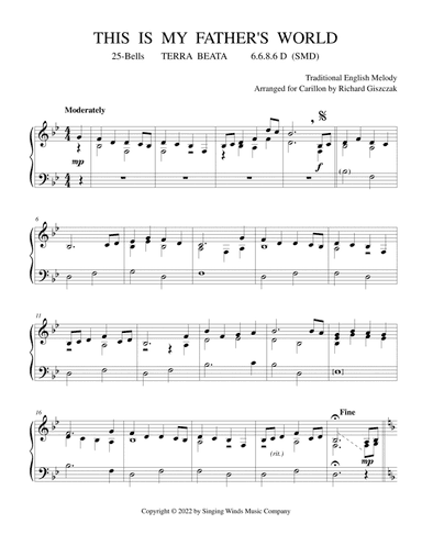25B. This Is My Father's World (TERRA BEATA) (arr. Richard Giszczak)