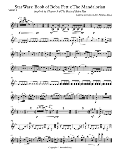 The Book Of Boba Fett Main Title Theme (arr. Amanda Pang)