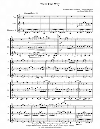 Walk This Way (arr. Fiona Hickie)