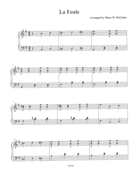 La Foule (arr. Diane M. McGahee)
