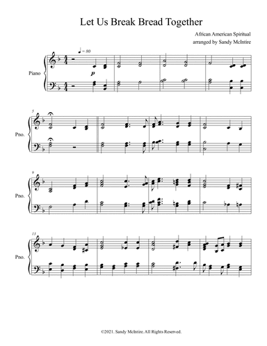 Let Us Break Bread Together (arr. Sandy McIntire)