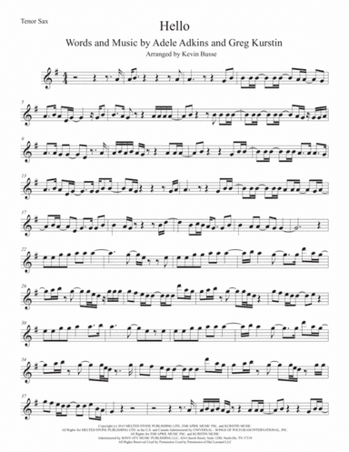 Hello (arr. Kevin Busse)