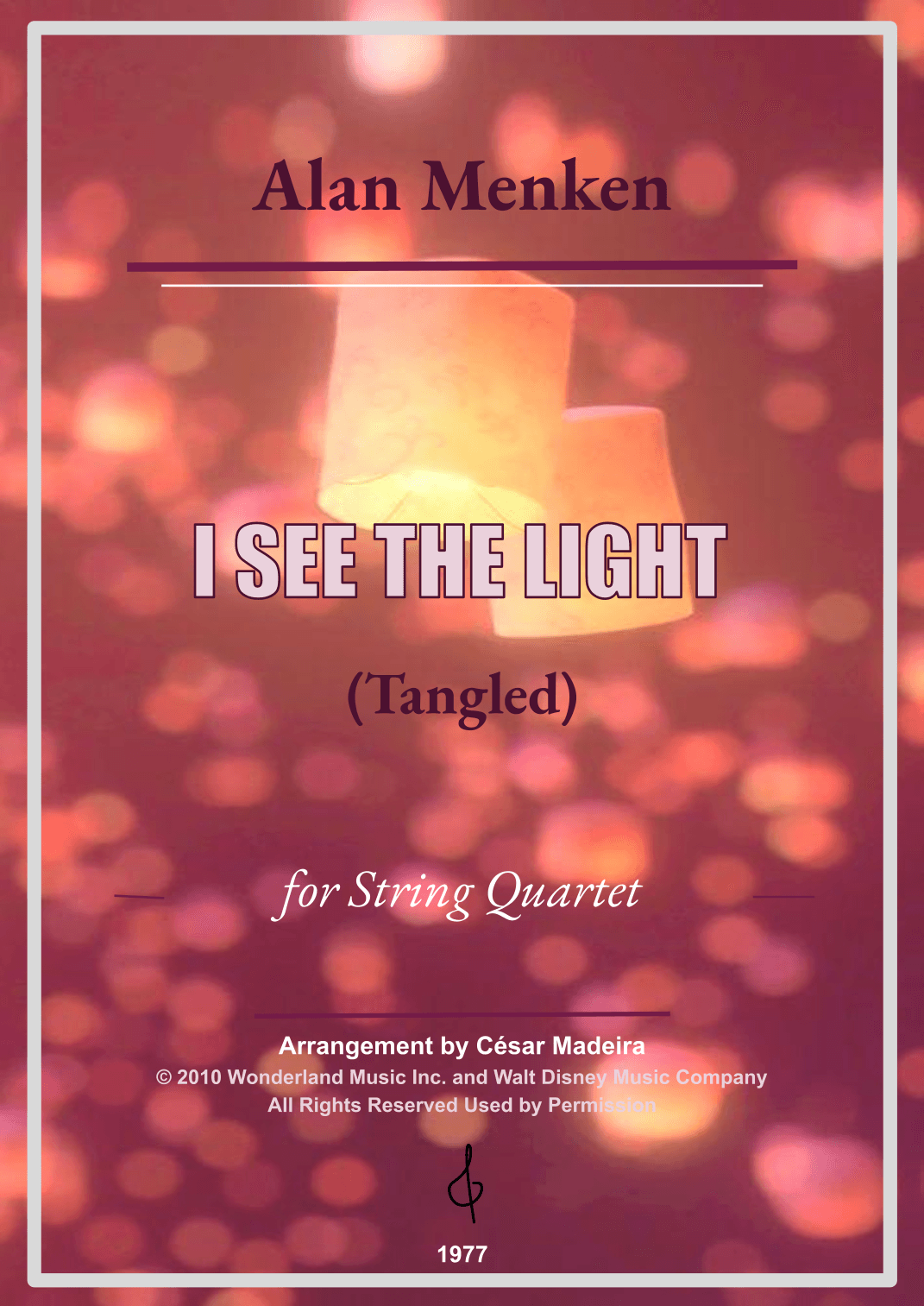 I See The Light - Score Only (arr. César Madeira)