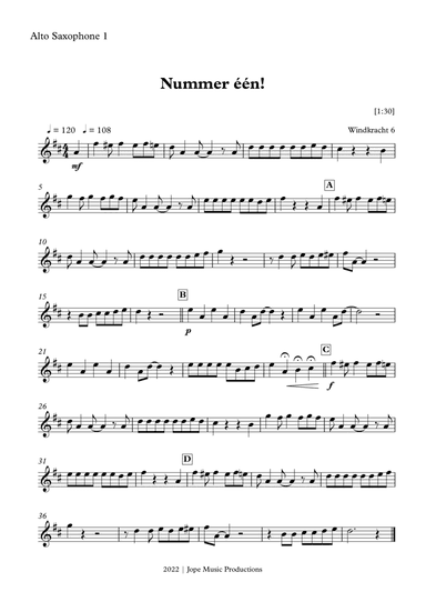 Nummer één! (arr. Jope)