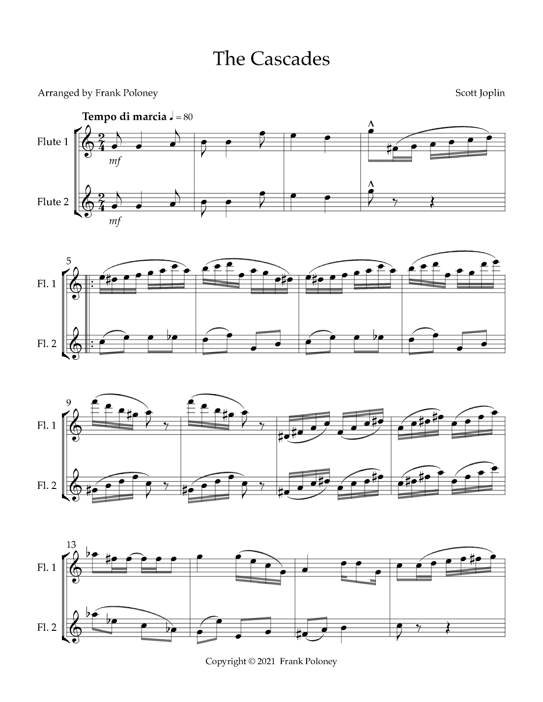 The Cascades (arr. Frank Poloney)