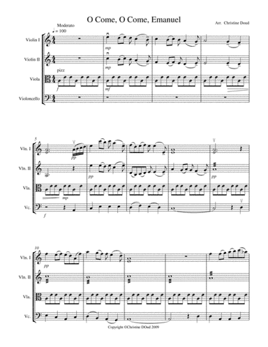 O Come, O Come Emanuel (arr. Christine Doud)