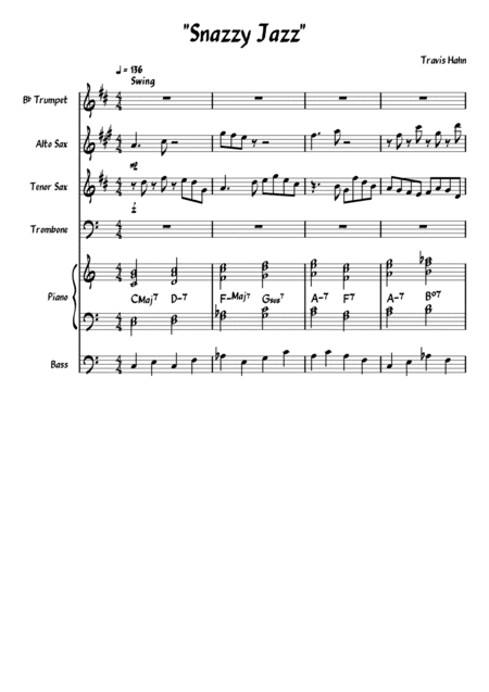 Snazzy Jazz - Score and Parts