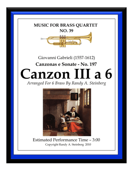 Canzon III a 6 - No. 197 (arr. Randy A. Steinberg)