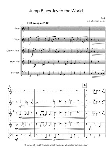 Jump Blues Joy to the World (arr. Hoopla Sheet Music)