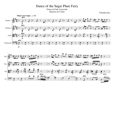 Dance of the Sugar Plum Fairy (Dança da Fada Açucarada) (arr. Yuri Braga)