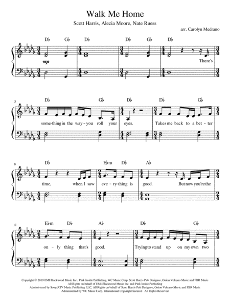 Walk Me Home (arr. Carolyn Medrano)
