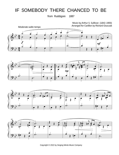 If Somebody There Chanced to Be (from "Ruddigore") (arr. Richard Giszczak)