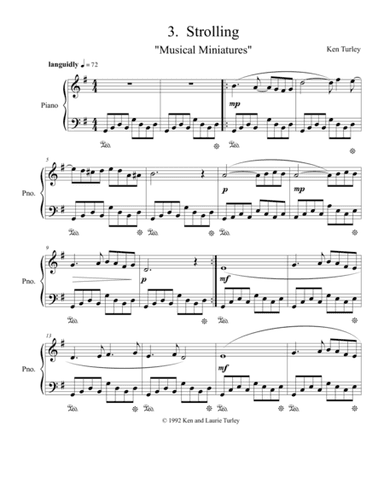 Musical Miniatures 3. "Strolling"
