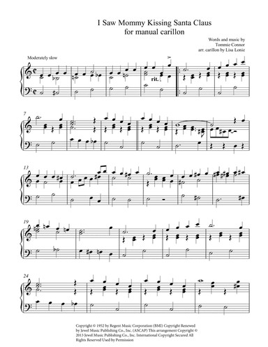 I Saw Mommy Kissing Santa Claus (arr. Lisa J. Lonie)