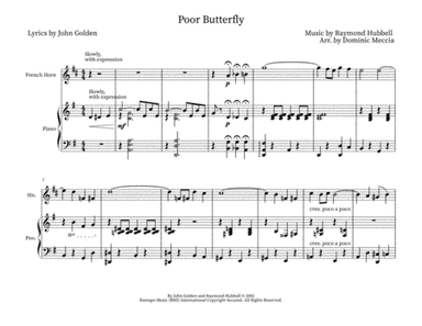 Poor Butterfly (arr. Dominic Meccia)