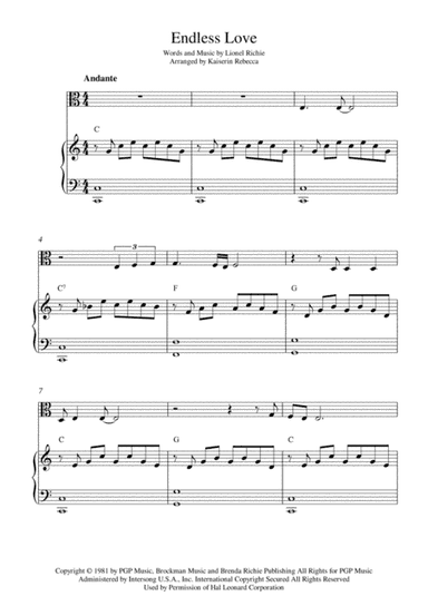 Endless Love (arr. Kaiserin Rebecca)