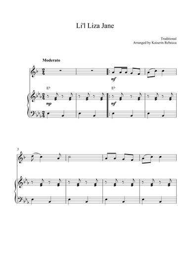 Li'l Liza Jane (arr. Kaiserin Rebecca)