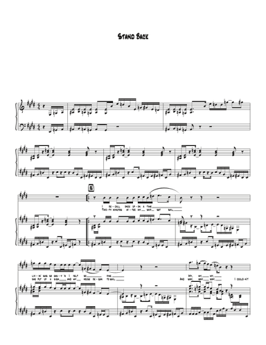 Stand Back (arr. Biegler)