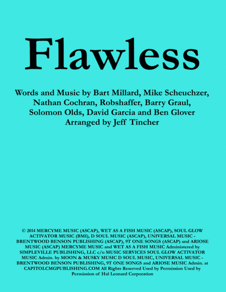 Flawless (arr. Jeff Tincher)