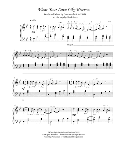 Wear Your Love Like Heaven (arr. Jim Palmer)