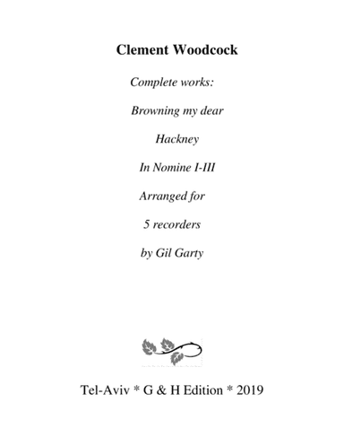 Complete works (arrangements for 5 recorders) (arr. Gil Garty)