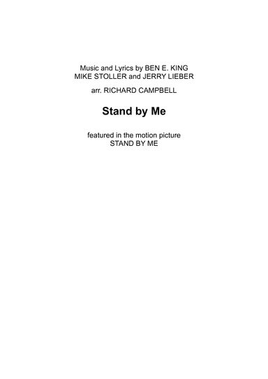 Stand By Me (arr. Richard Campbell)