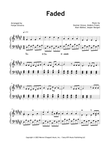 Faded (arr. Felipe Silveira)