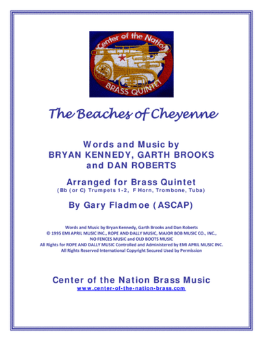 The Beaches Of Cheyenne (arr. Gary Fladmoe (ASCAP))