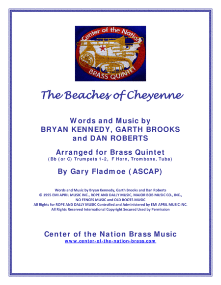 The Beaches Of Cheyenne (arr. Gary Fladmoe (ASCAP))
