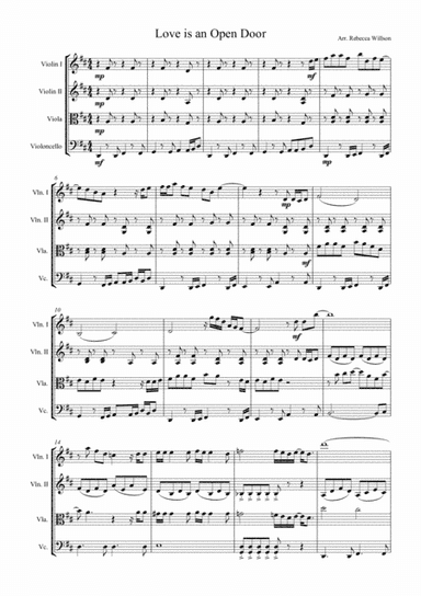 Love Is An Open Door (arr. Rebecca Willson)