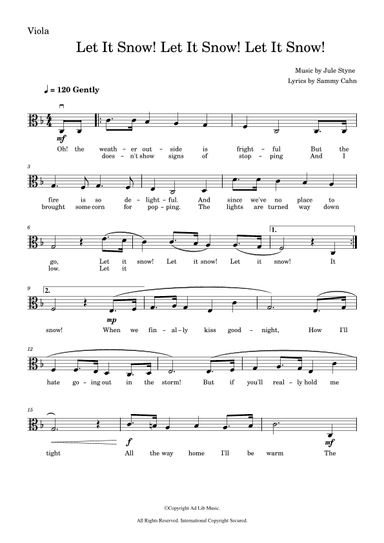 Let It Snow! Let It Snow! Let It Snow! (arr. Music Ad Lib)