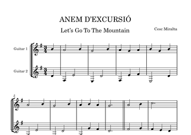 ANEM D'EXCURSIO Guit Duet