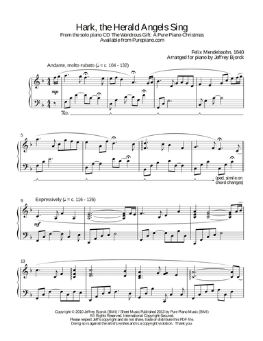 Hark! The Herald Angels Sing (arr. Jeff Bjorck)