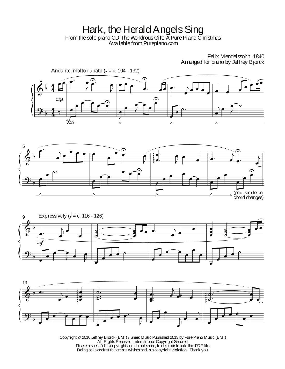 Hark! The Herald Angels Sing (arr. Jeff Bjorck)