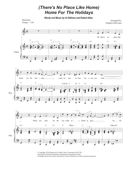 (there's No Place Like) Home For The Holidays (arr. Stephen DeCesare)