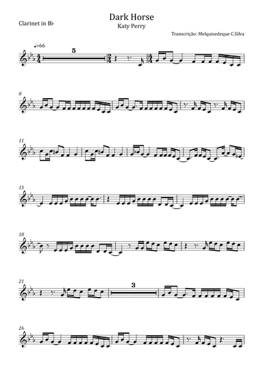 Dark Horse (arr. Melquisedeque C.Silva)