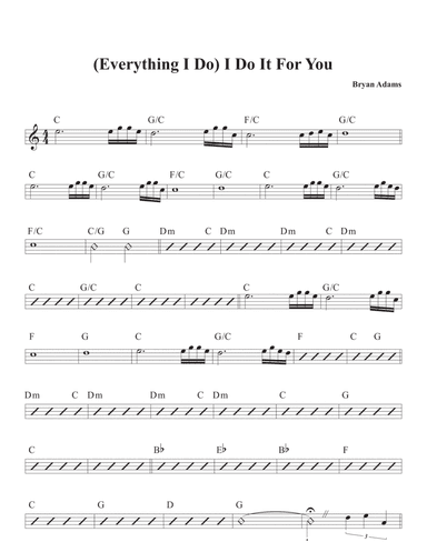 (everything I Do) I Do It For You (arr. Dave M Fagnant)
