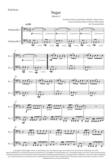 Sugar (arr. Fernando Britto)