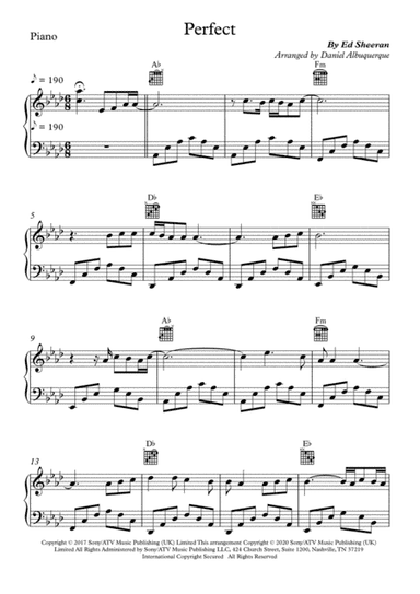 Perfect (arr. Daniel Albuquerque)